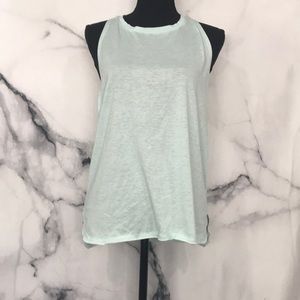 Light Tiffany blue muscle tee